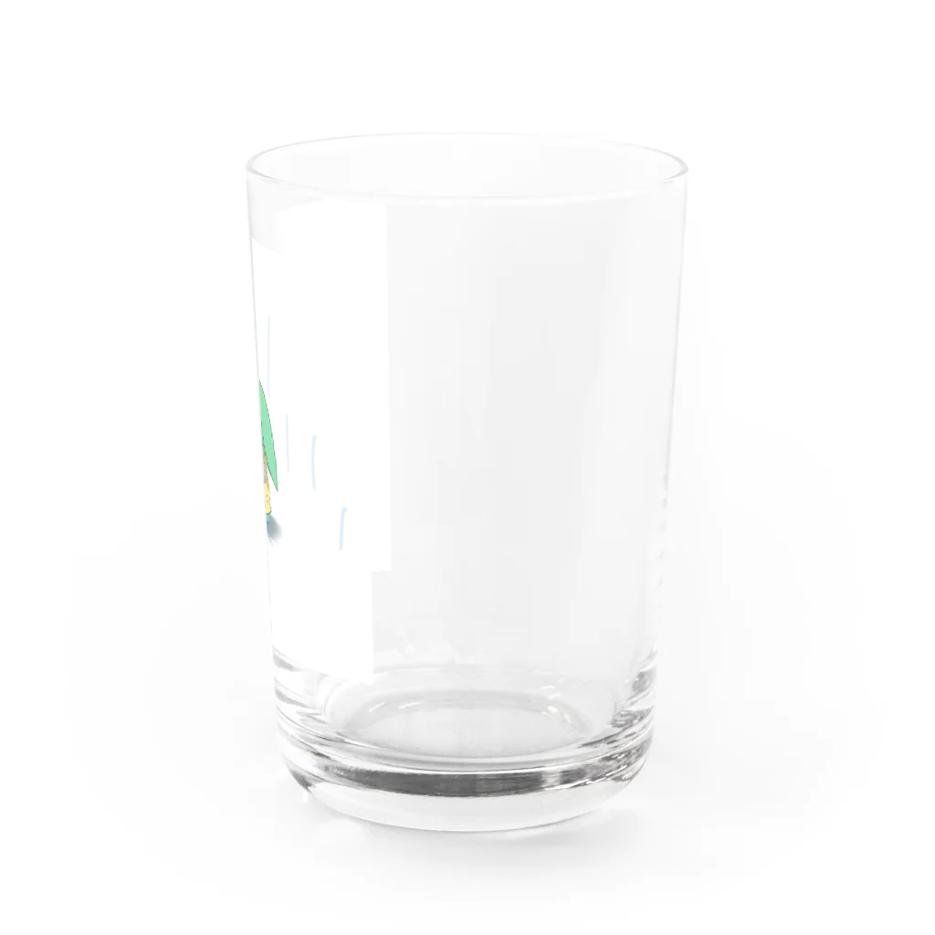 強風フラッシュバンの雨にゃんこ Water Glass :right