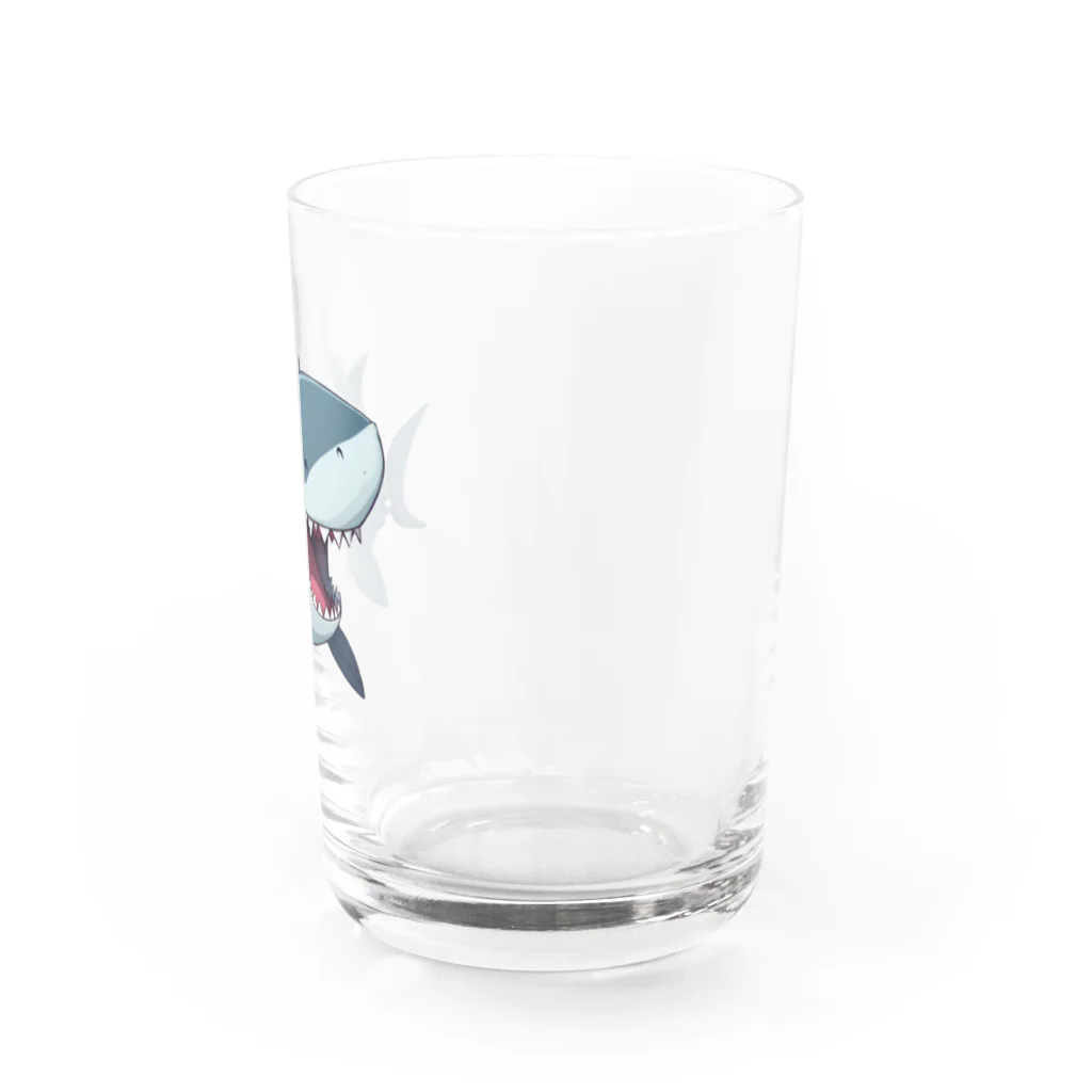 黒猫くんのかわいい鮫 Water Glass :right