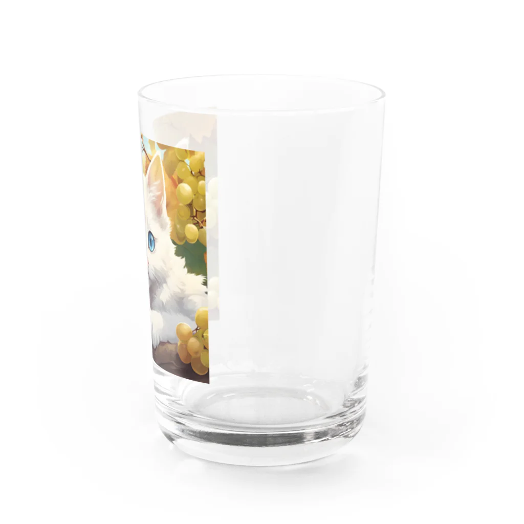 yoiyononakaの葡萄畑の番猫02 Water Glass :right