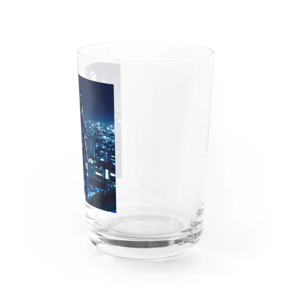 桜ですの月夜侍 Water Glass :right