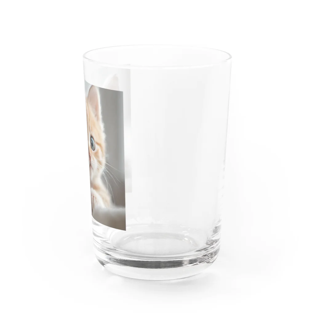 SaSuKeの癒される猫のイラスト Water Glass :right