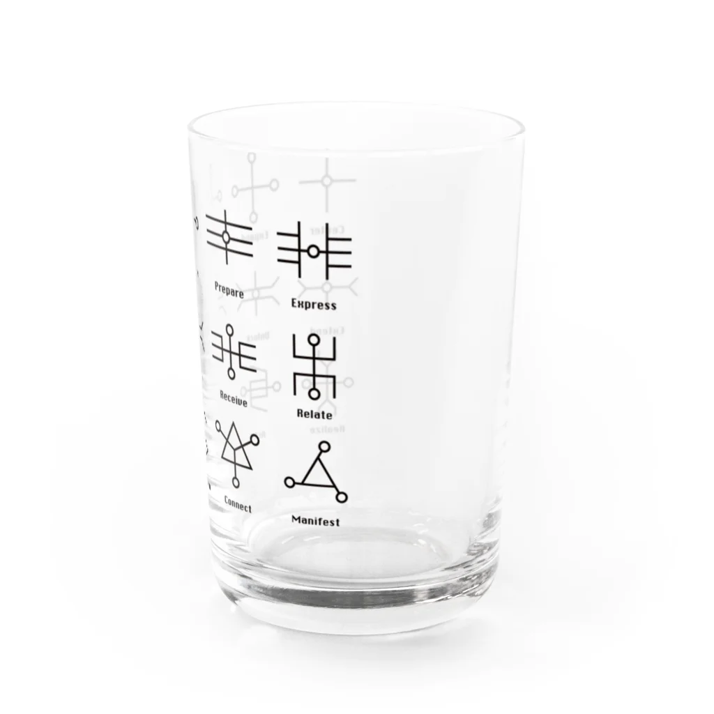 metao dzn【メタヲデザイン】の神聖回路　Sacred Circuitry（bk） Water Glass :right
