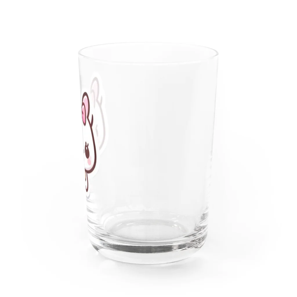 ほっこりデザインスタジオの癒しの白猫グッズ～あなたの心にふれる白い天使～ Water Glass :right