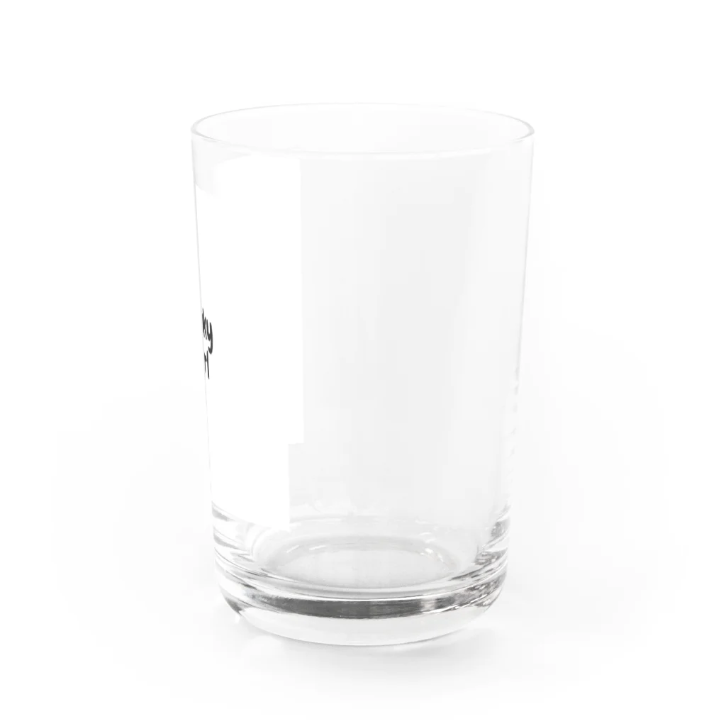 namonakyのファンキーガールシリーズ（ブラック） Water Glass :right