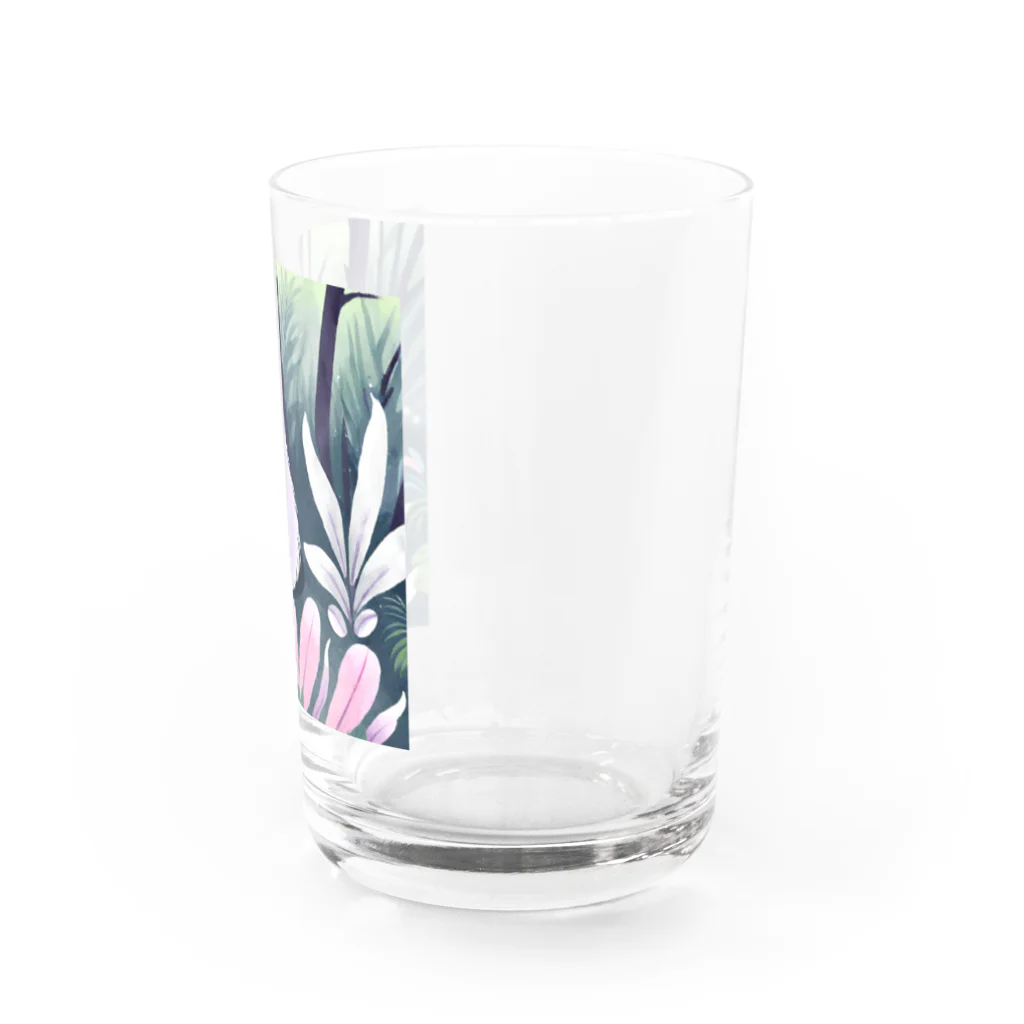 フワフワリンの白いフワフワちゃん Water Glass :right