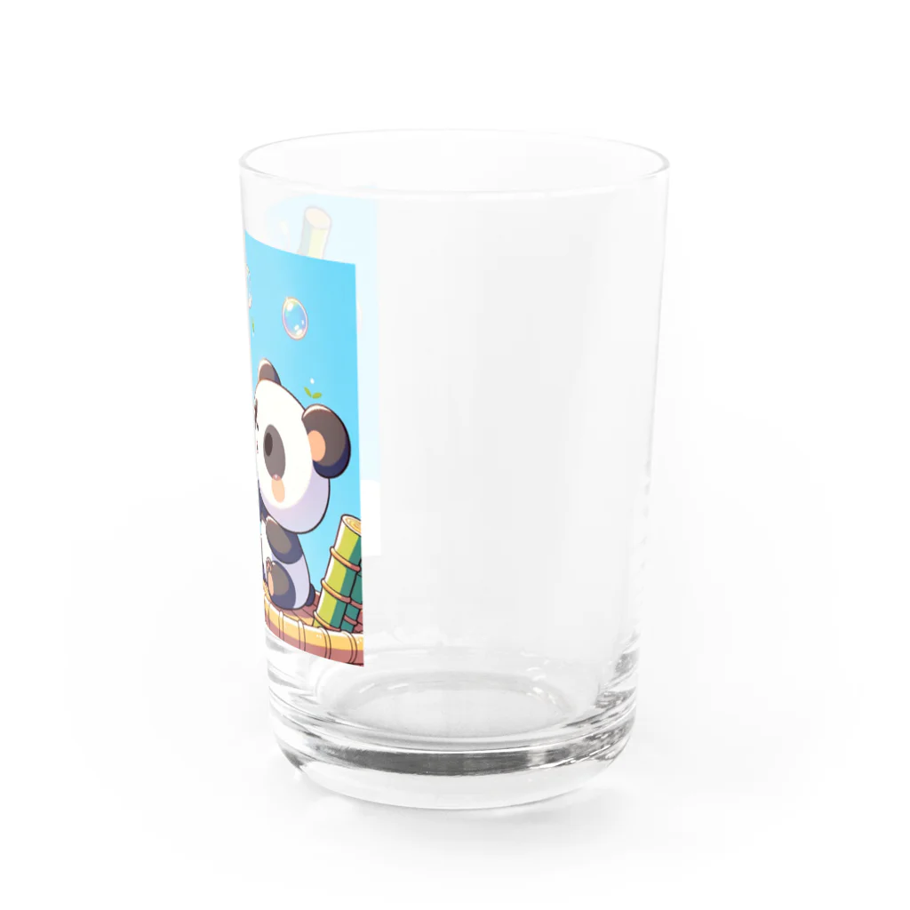 ぷにぷにのシャボン玉パンダくん Water Glass :right