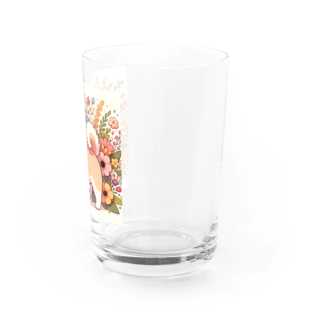 uyuyoshieの可愛い柴犬 Water Glass :right