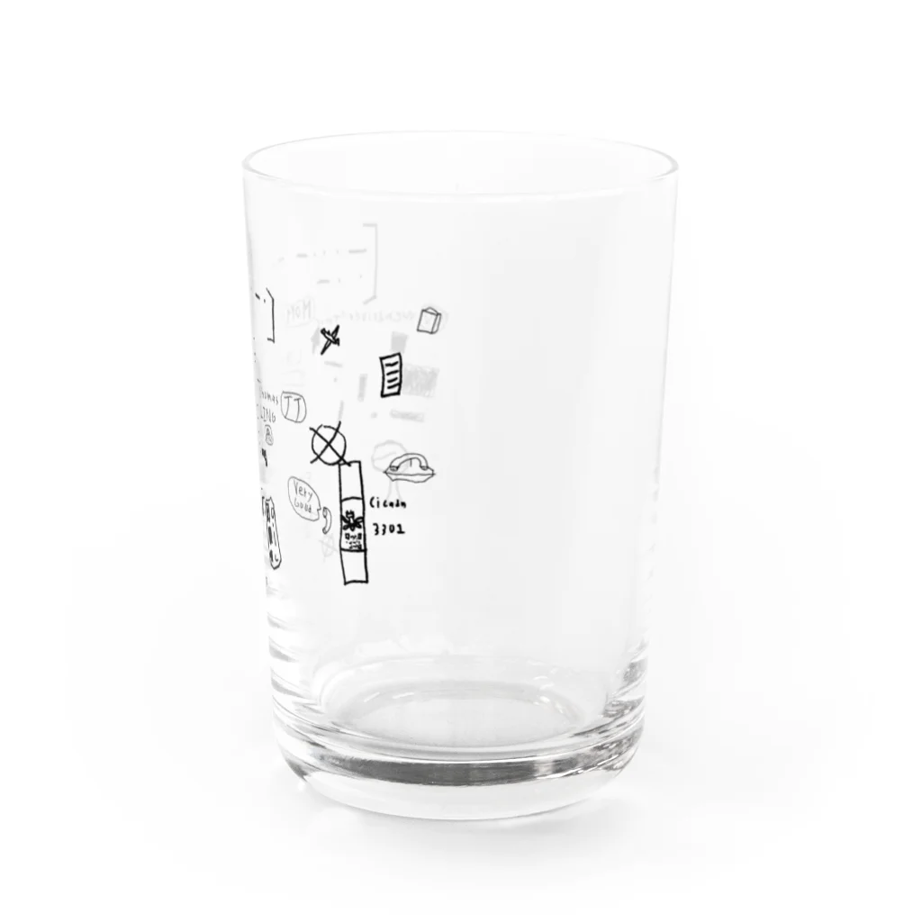 小学生イラストレーターによるグッズやさん「コチャメデ」の海外都市伝説系イラスト Water Glass :right