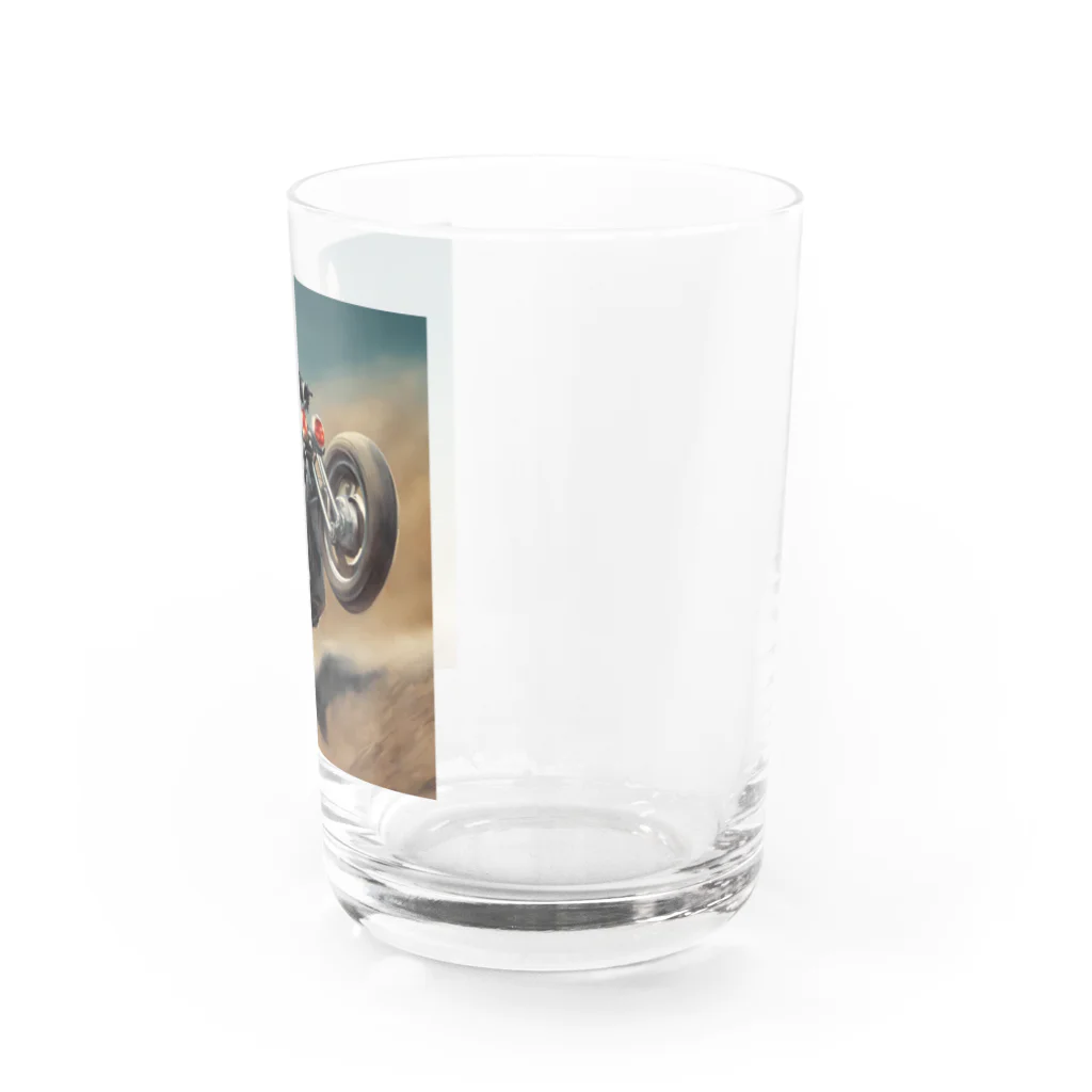 Yamapの仮面のバイク乗り Water Glass :right