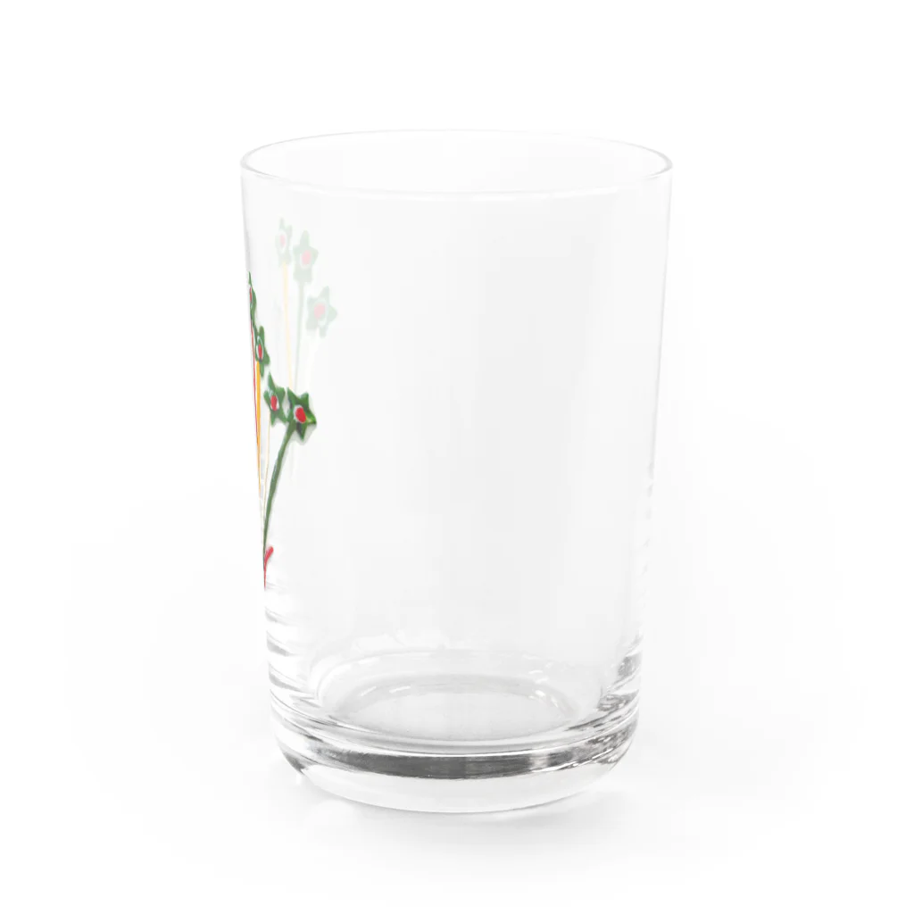 こどもと私の絵や粘土の花瓶に入った星の花 Water Glass :right