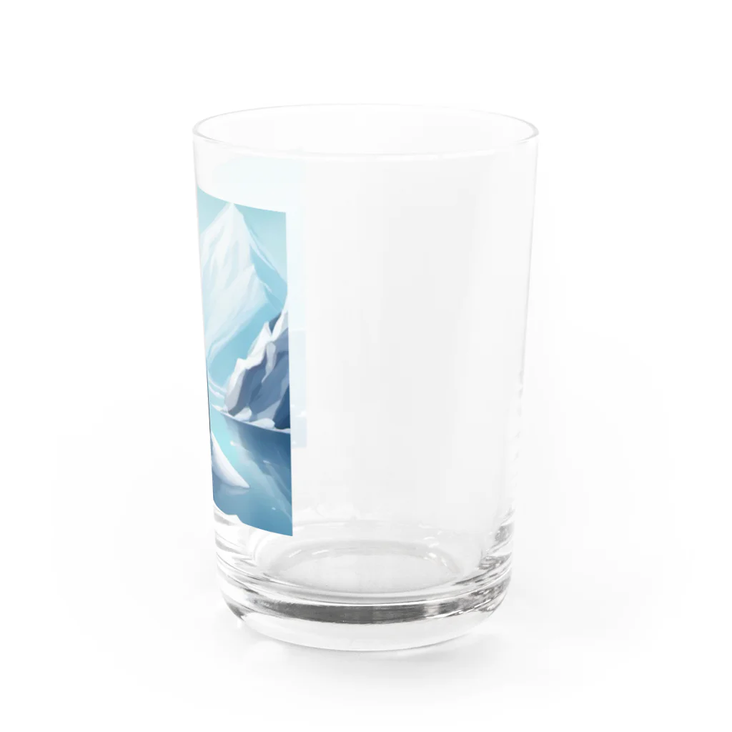 AIワクワクのイラストのペンギン Water Glass :right