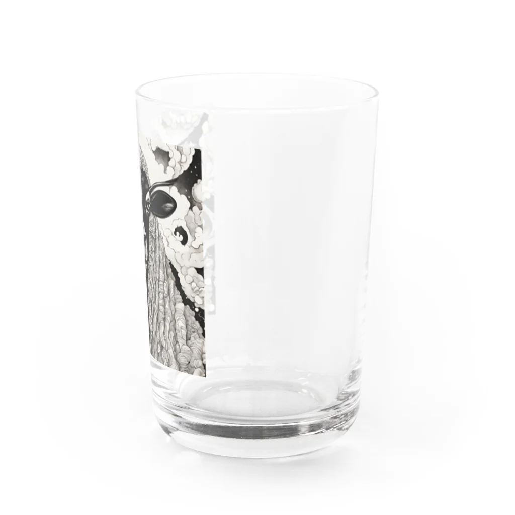 mofu mofu309のあーたネギ買ってきてって頼んだでしょ Water Glass :right