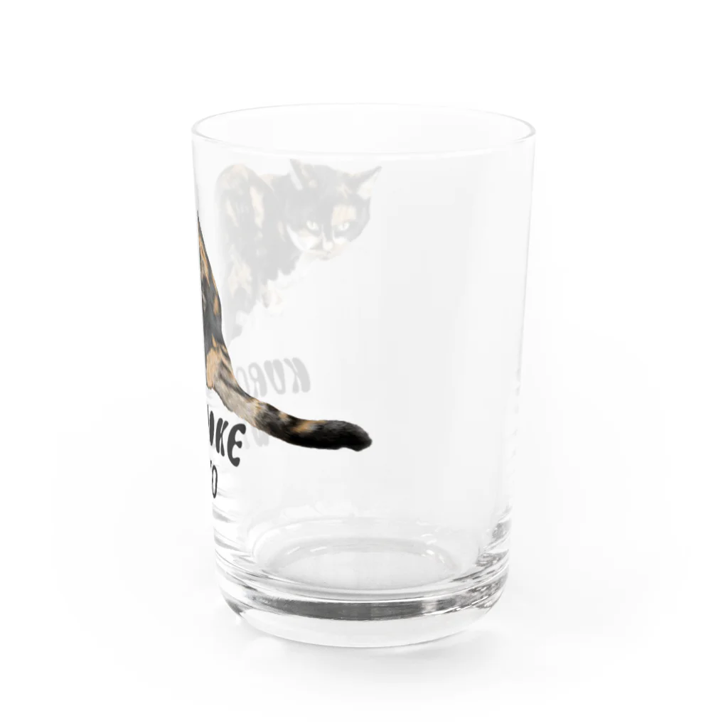もっち（mocchi）の黒三毛猫ちゃん Water Glass :right
