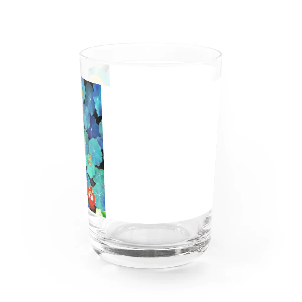 猫のミケランジェロのあっ!雨やんだ!グラス Water Glass :right
