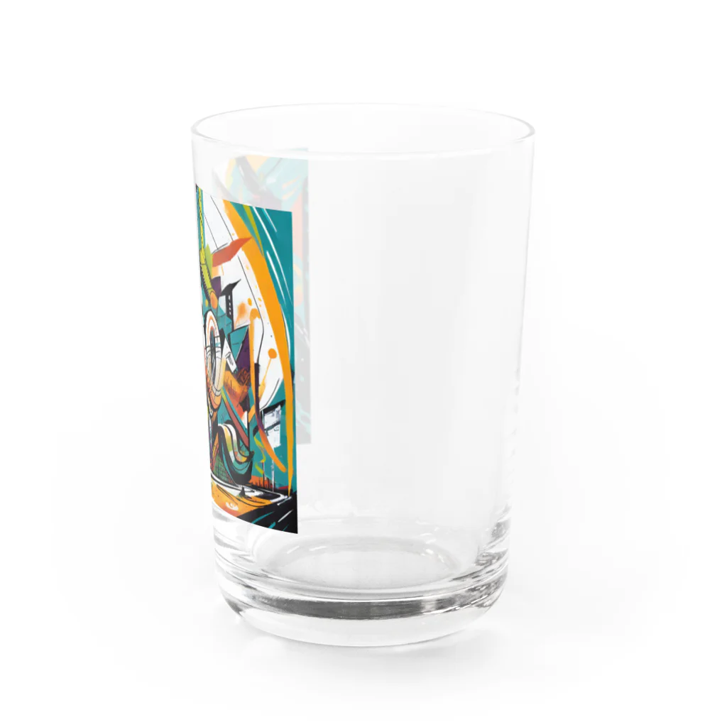 のんびりアート工房のストリートアート Water Glass :right