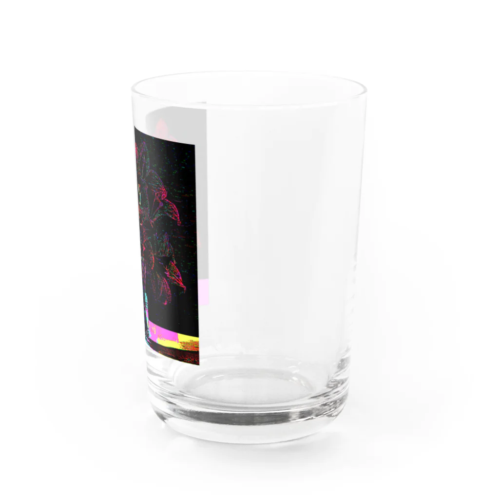 水草のサイケデリックなアマリリス Ⅱ Water Glass :right