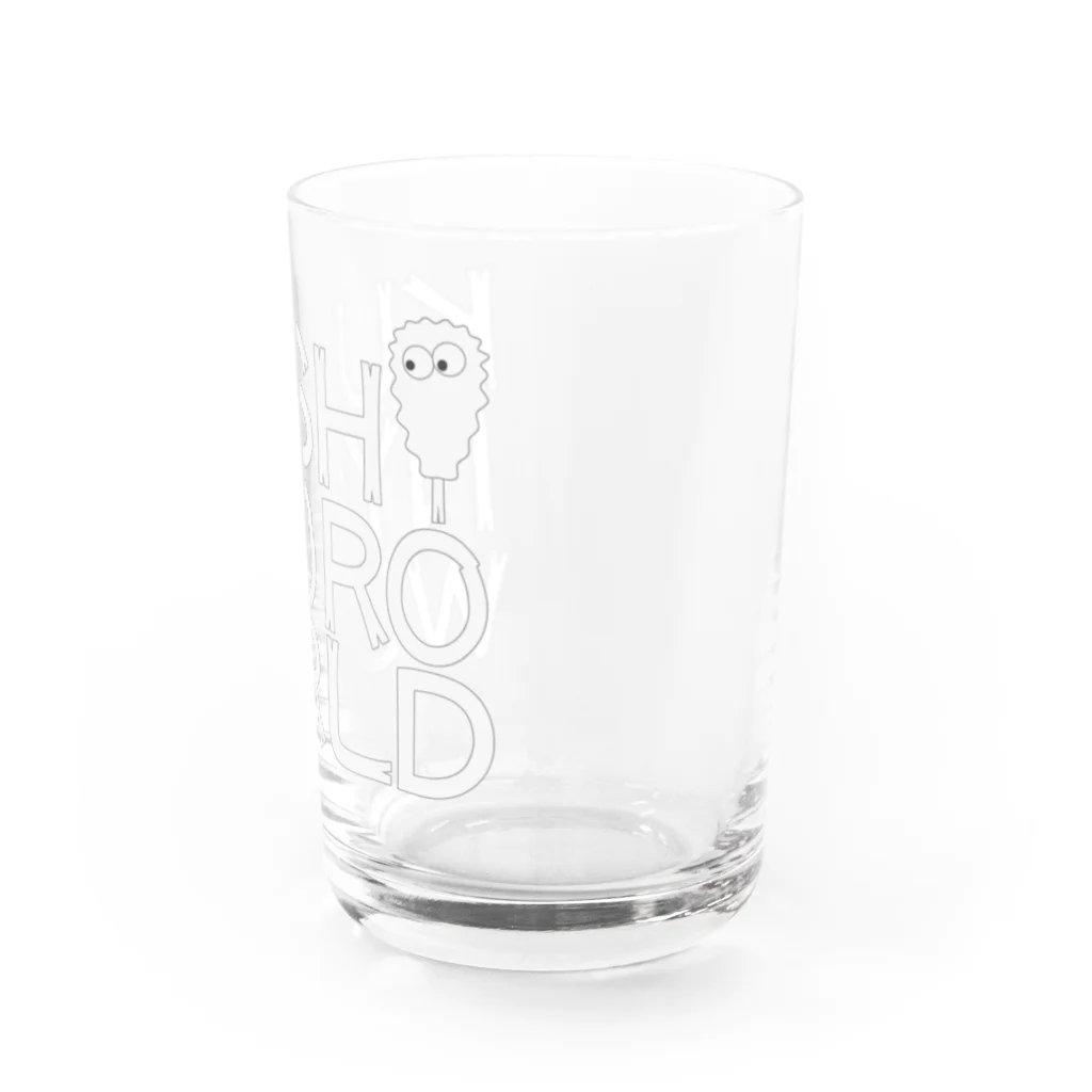 串カツワールドの串カツの妖精クシニョロ（クシニョロワールド） Water Glass :right