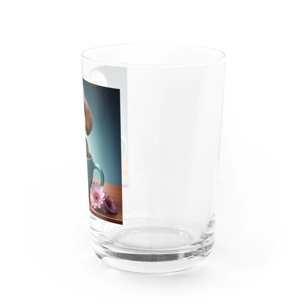 Công ty tròn quây quâyのティーカッププードルのプー太 Water Glass :right