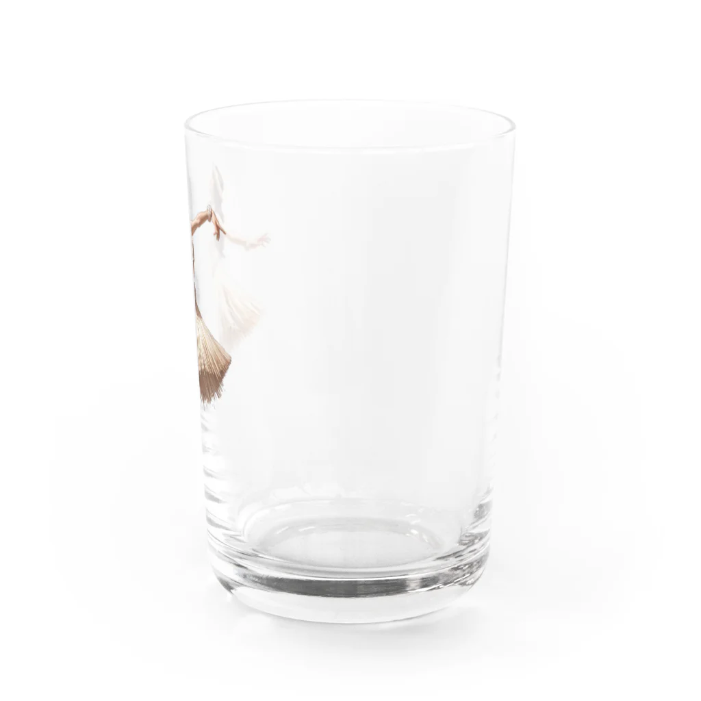 BEOQUのフラを踊る女性 Water Glass :right