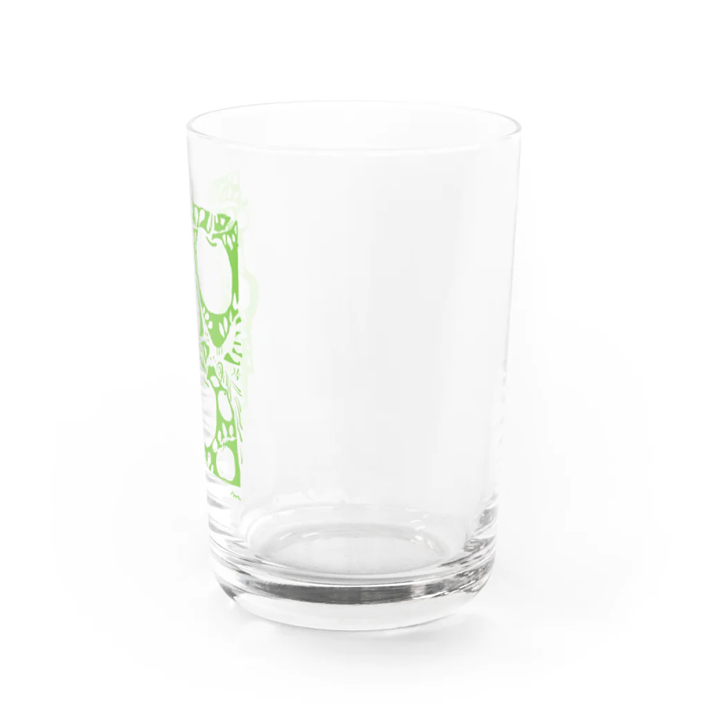 深夜の山奥のりんごの季節（葉色） Water Glass :right