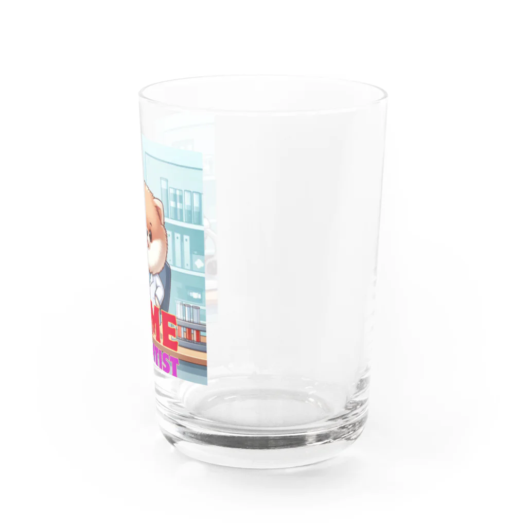 Pom-Dog'sのポメサイエンティスト Water Glass :right