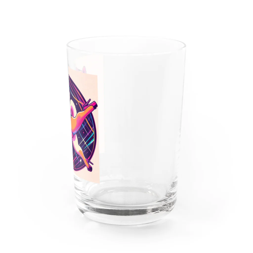 TokyoKimchiのポールダンス踊る柴犬ウニ Water Glass :right