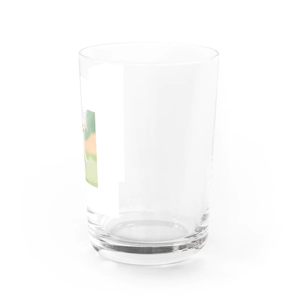 やのや食堂の犬　ゴールデンレトリバー Water Glass :right