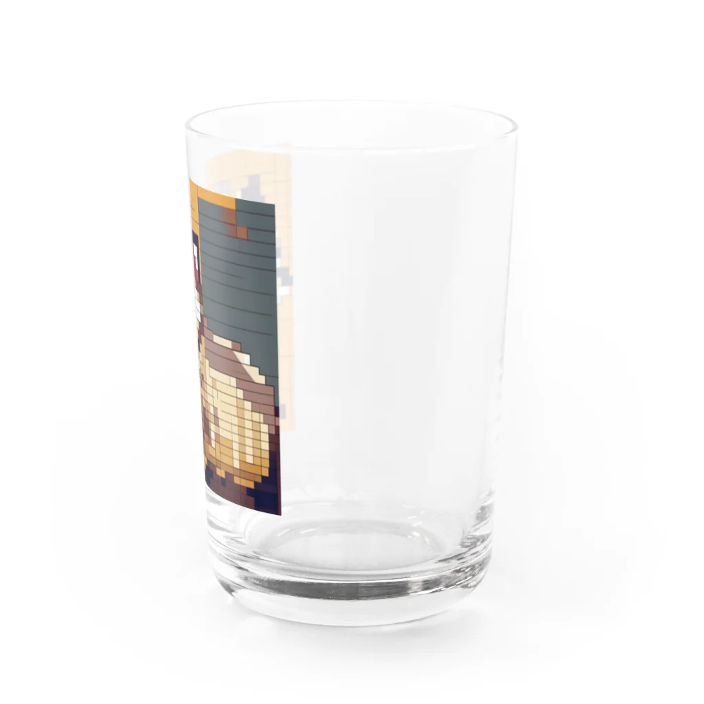 koba777のドット絵イタチ Water Glass :right