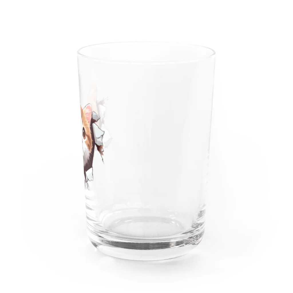 飛び出す！アニマルショップの飛び出す猫 Water Glass :right