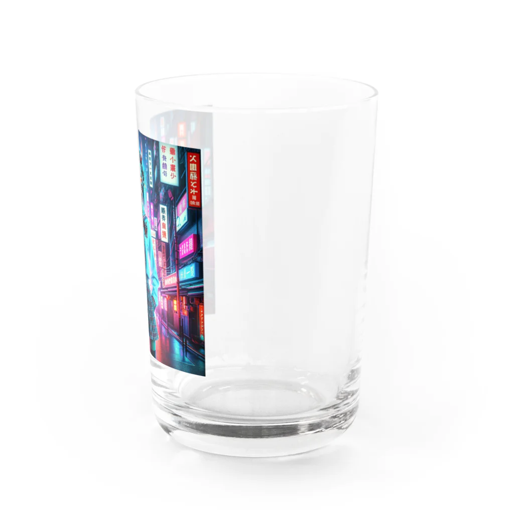 Hayate Kawakami オリジナルの般若女子高生 Water Glass :right