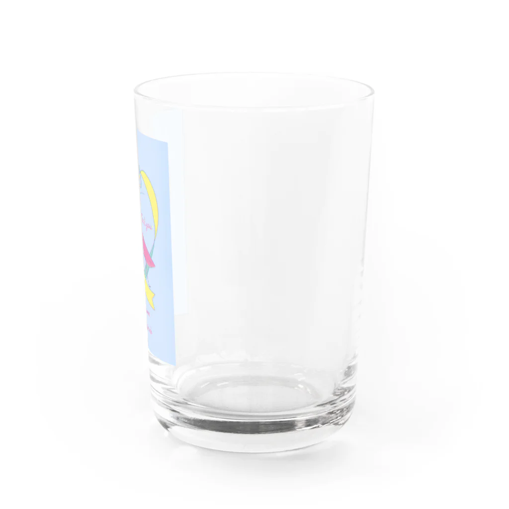 Kaede  lemonadeのカマキリ×レモン×ゴールドリボン Water Glass :right