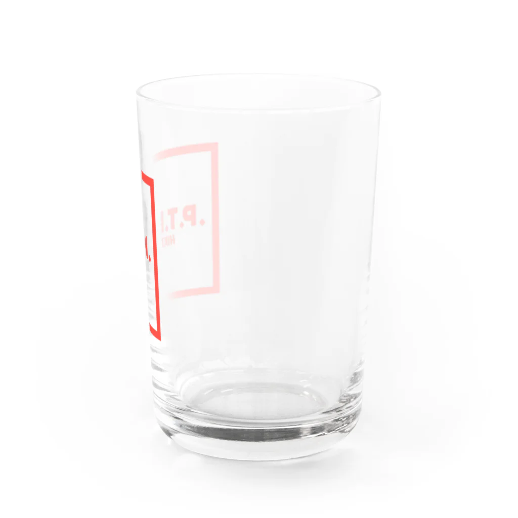 .P.T.I.N. HIKEの.P.T.I.N. HIKE - ACCESSORY  "SQUARE RED LOGO"  Water Glass :right