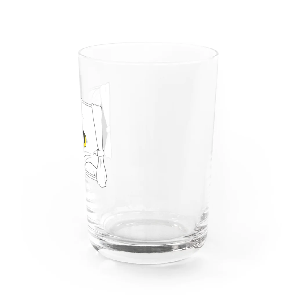 bajo_la_nieveの窓から猫 Water Glass :right