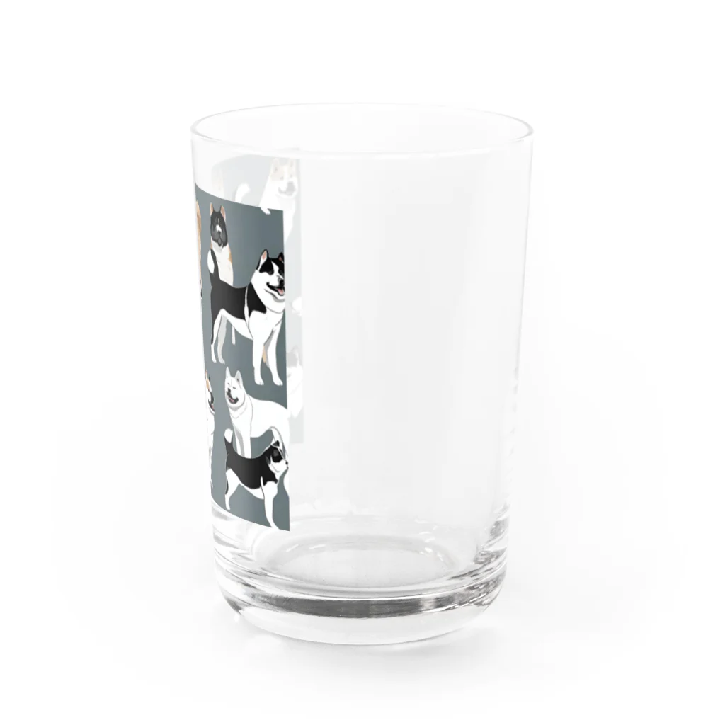 pinetreeの秋田犬２ Water Glass :right