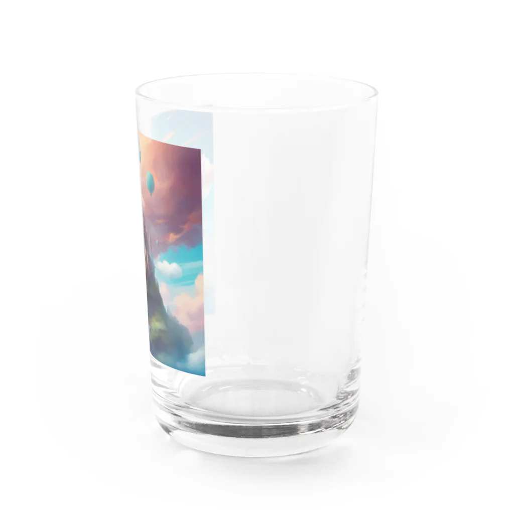 G7のショップの幻想の楽園  Fantasy Haven Castle Water Glass :right