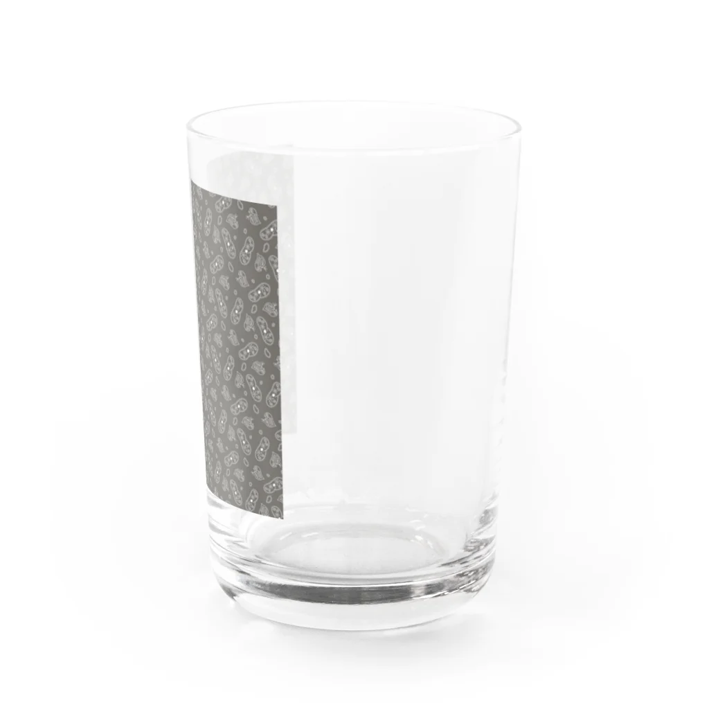 B-catの微生物パターン灰_アイテムいろいろ Water Glass :right