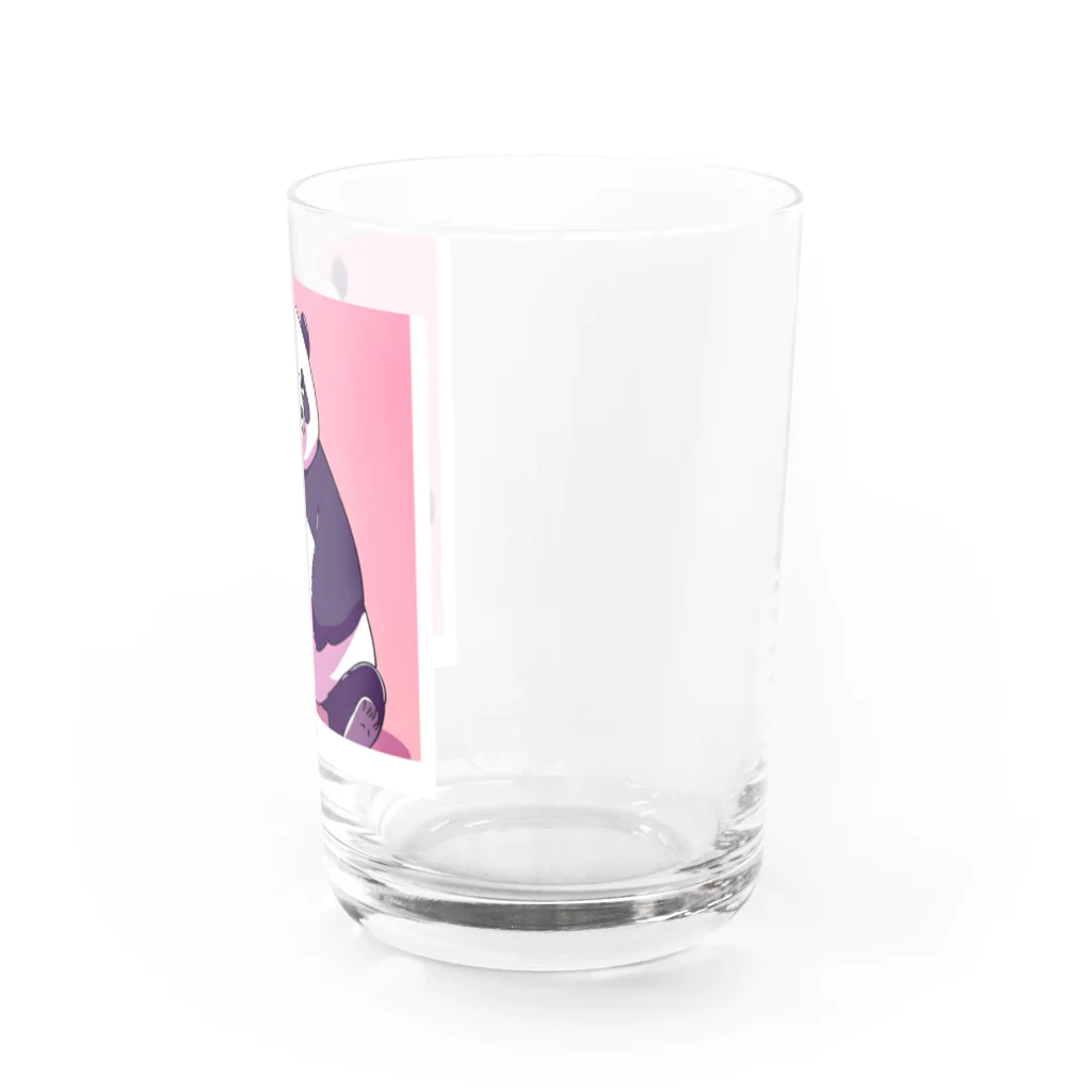 木馬の太っちょパンダ Water Glass :right