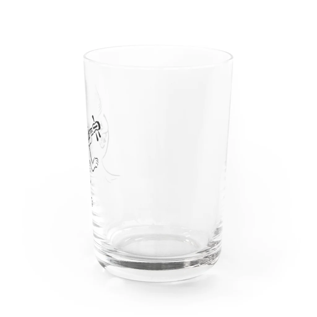 おおかみいぬの三味線狼戯画 Water Glass :right