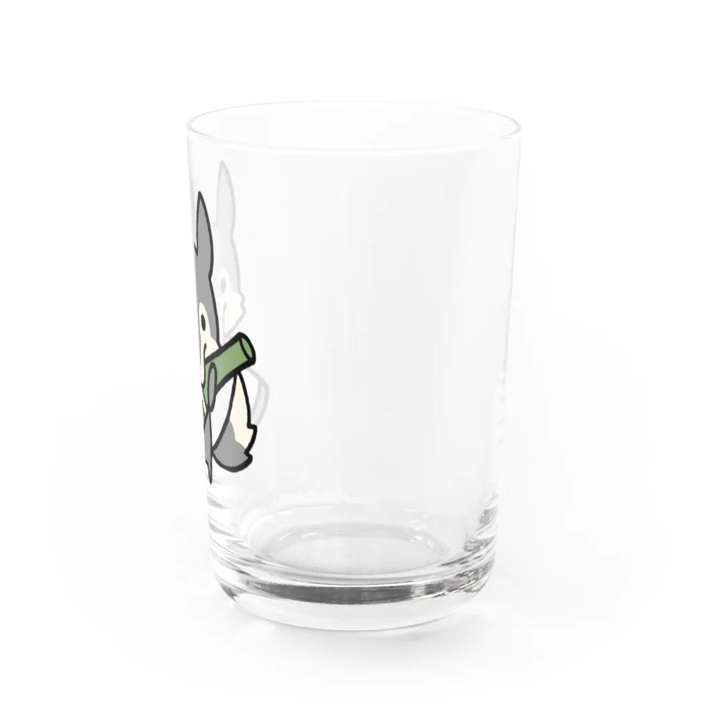 そばの日本酒好きな飲んべぇオオカミ Water Glass :right