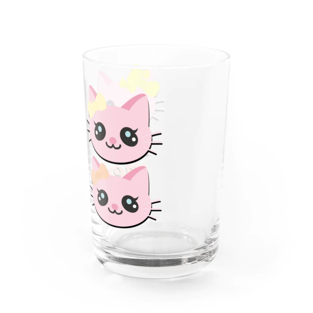 Illustrator Moca&Ram shopのこねこのミューミュー Water Glass :right