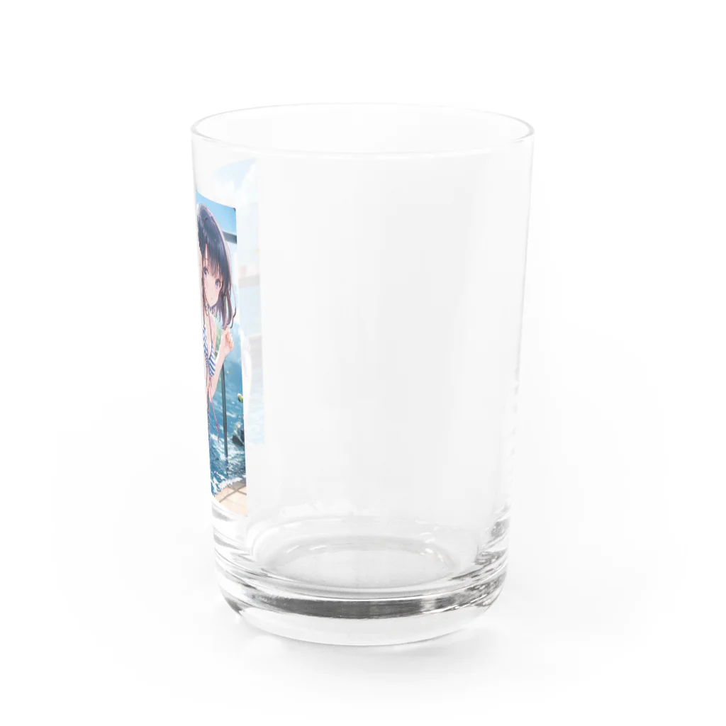 仮想の妖精たち: AI美少女の魅力のデジタル夢幻アートシリーズ Water Glass :right