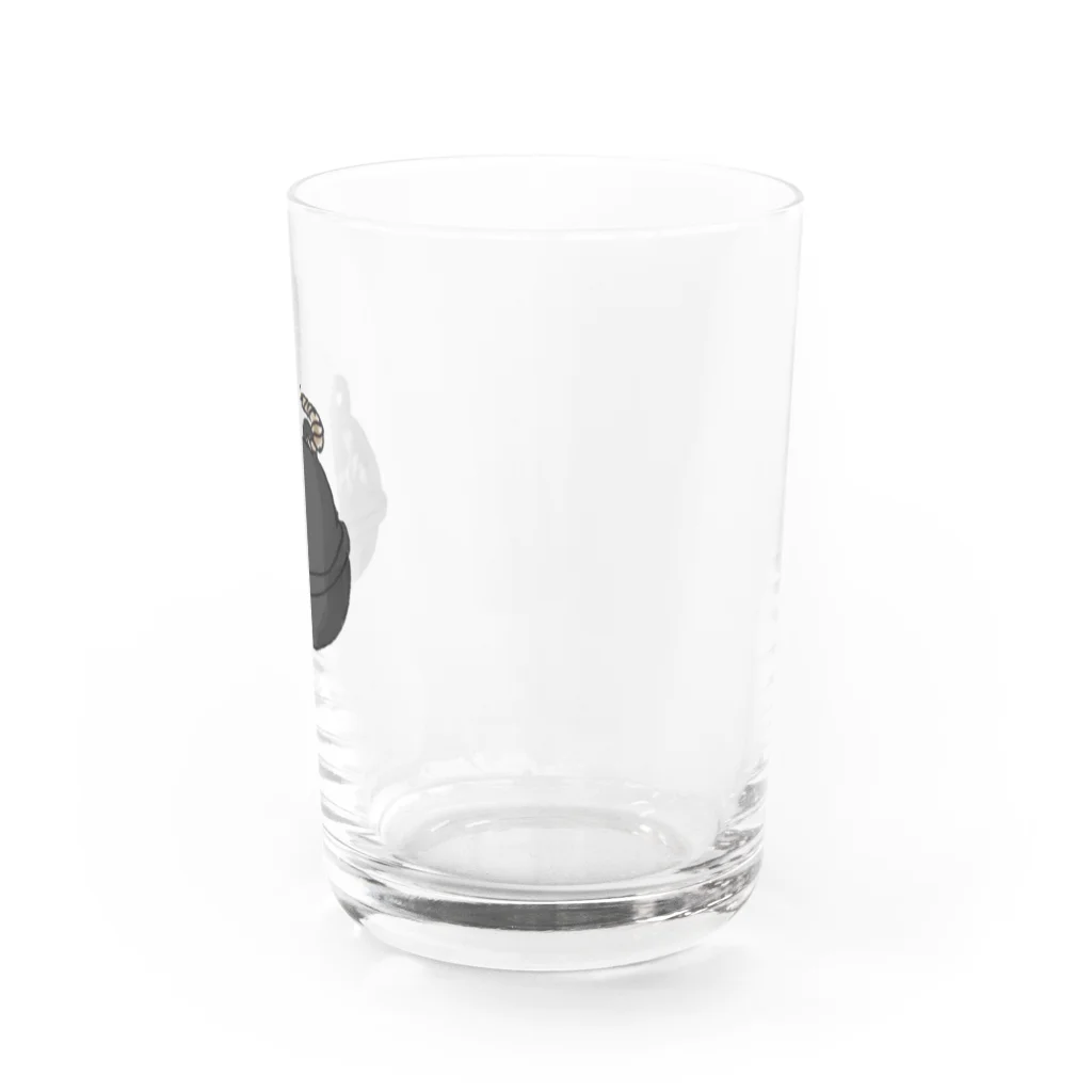 royro_desingの漂着物シリーズ　カエルウキ Water Glass :right