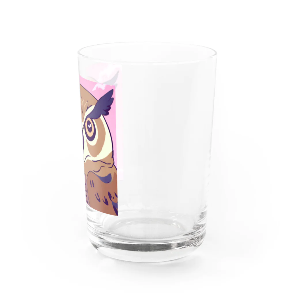 OWIの幸運ふくろうグッズ Water Glass :right