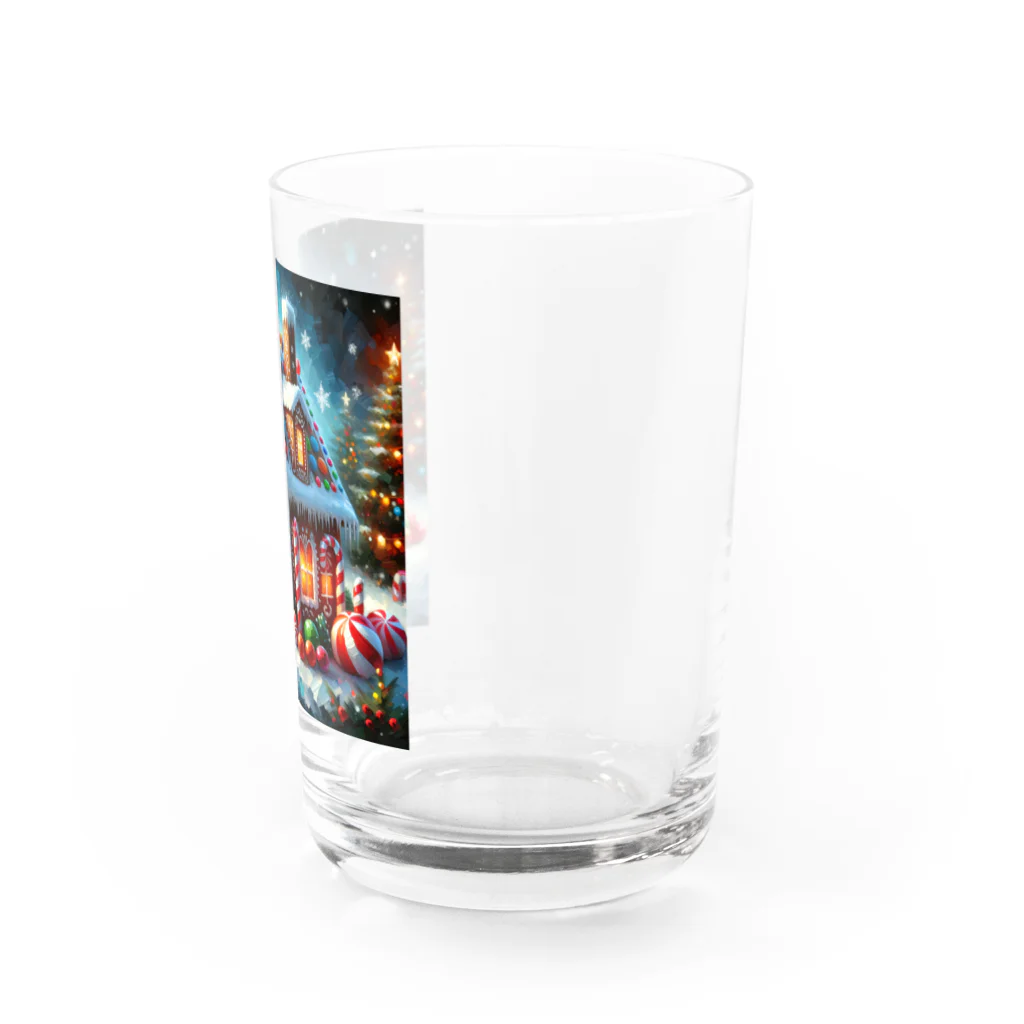 Chee & MarkusのChristmas Candy House Water Glass :right