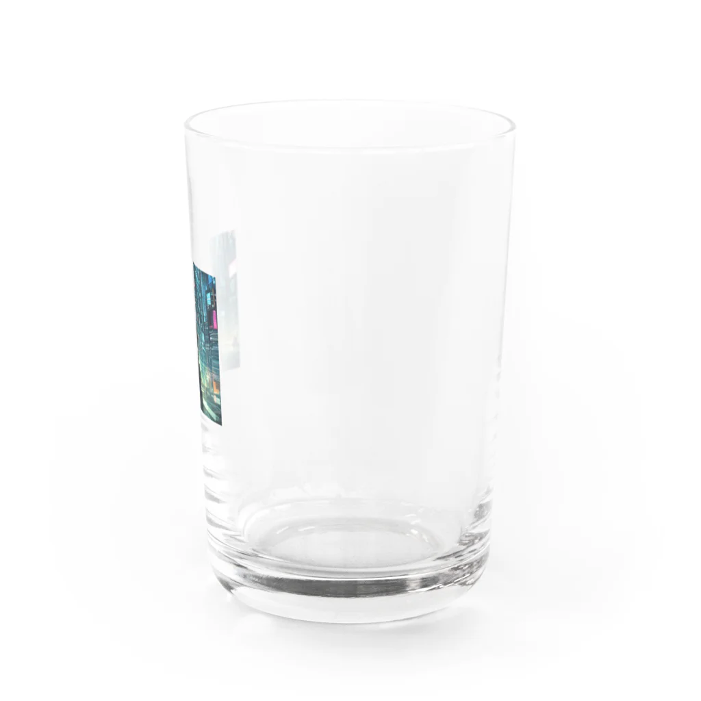 【公式】金運アップのBrilliant Futureのサイバーパンクの世界 Water Glass :right