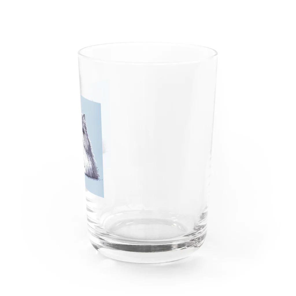 ドット絵、ゲーム好き必見🥰のピクセルペルシャ猫ちゃん Water Glass :right