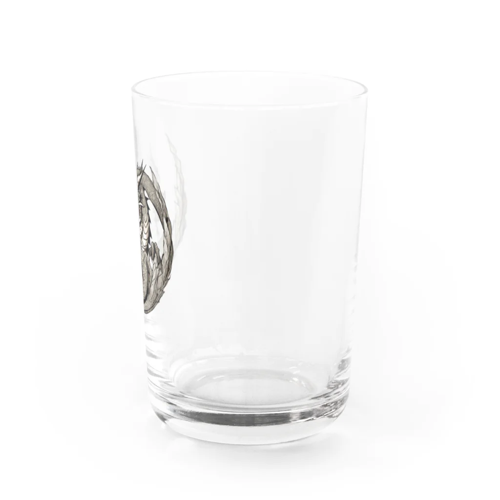 Love and peace to allの開運龍 Water Glass :right