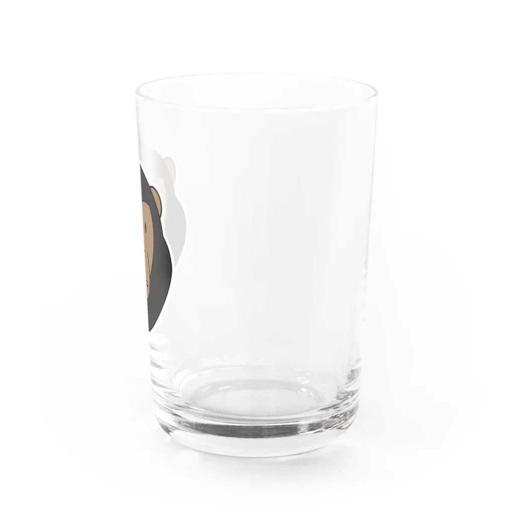 図鑑Tのスズリのチンパンジー Water Glass :right