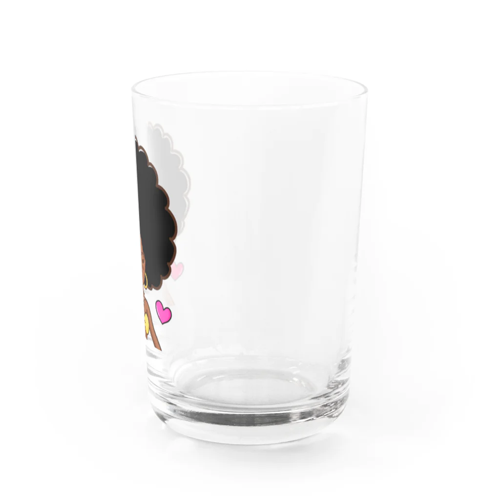 Aangel444Mのキュートなボンバーヘッド Water Glass :right