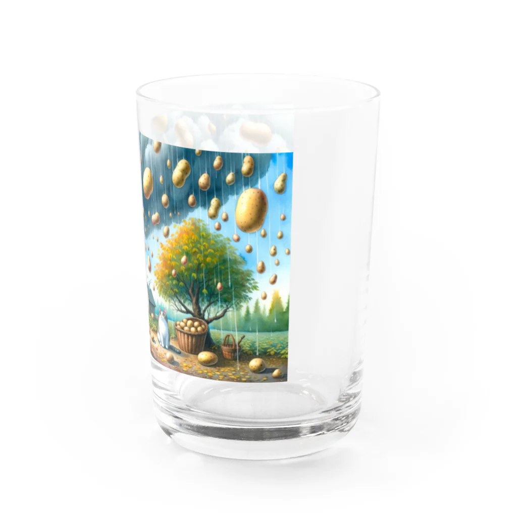 ねこ鉄道の芋降り猫 Water Glass :right